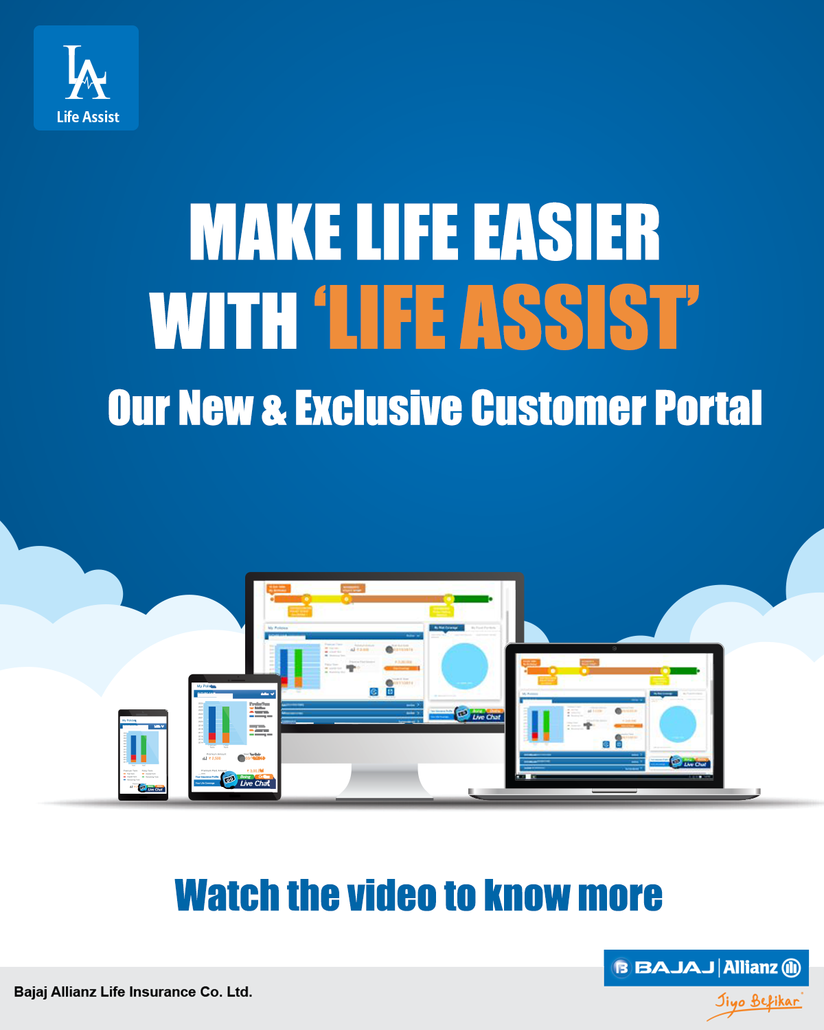 Bajaj Allianz Life Assist Customer Portal Is Now Live