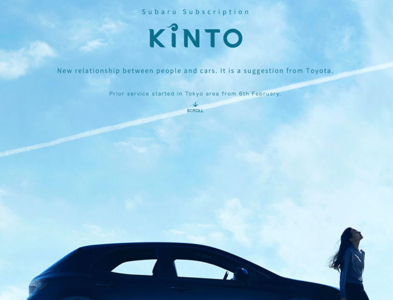 Kinto Launches In Japan