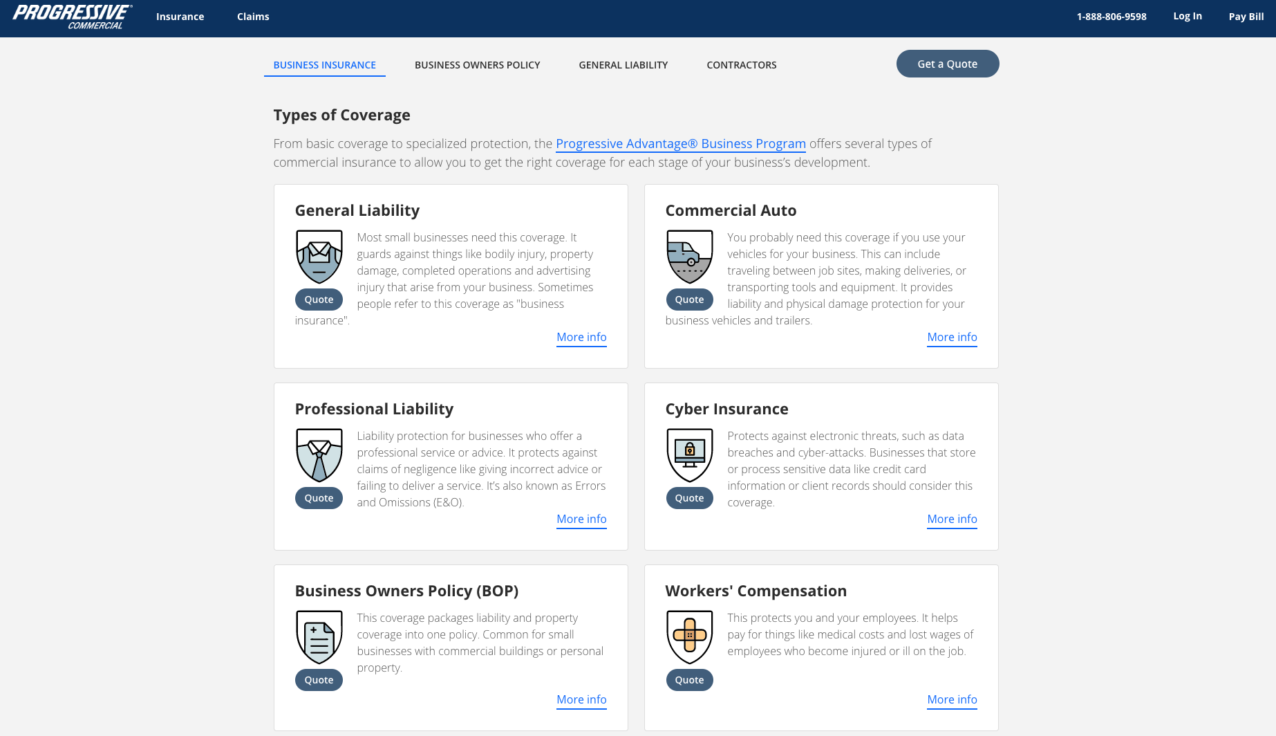 Progressive Launches Businessquote Explorer