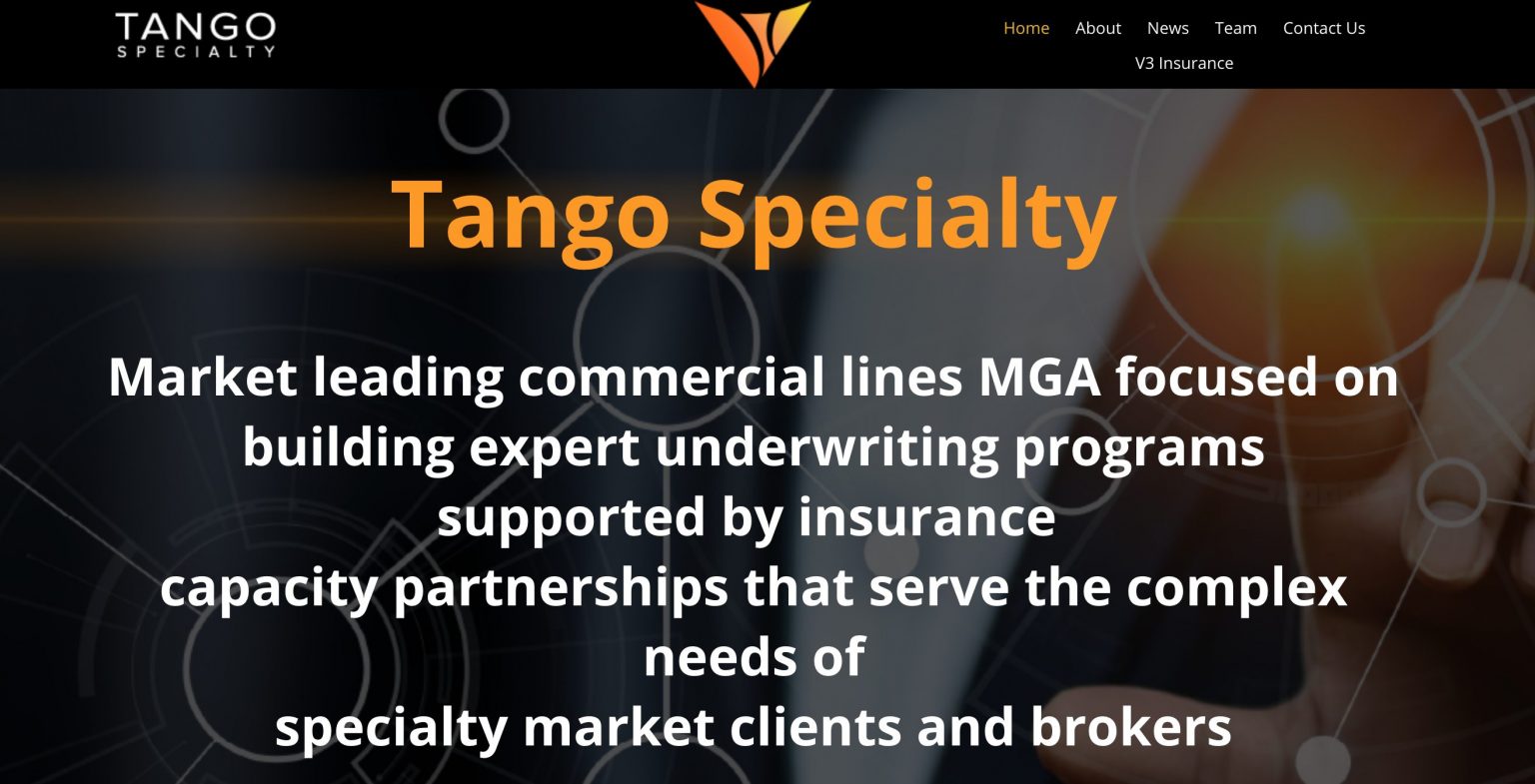 Tango Insurance Introducing commercial MGA Tango Specialty