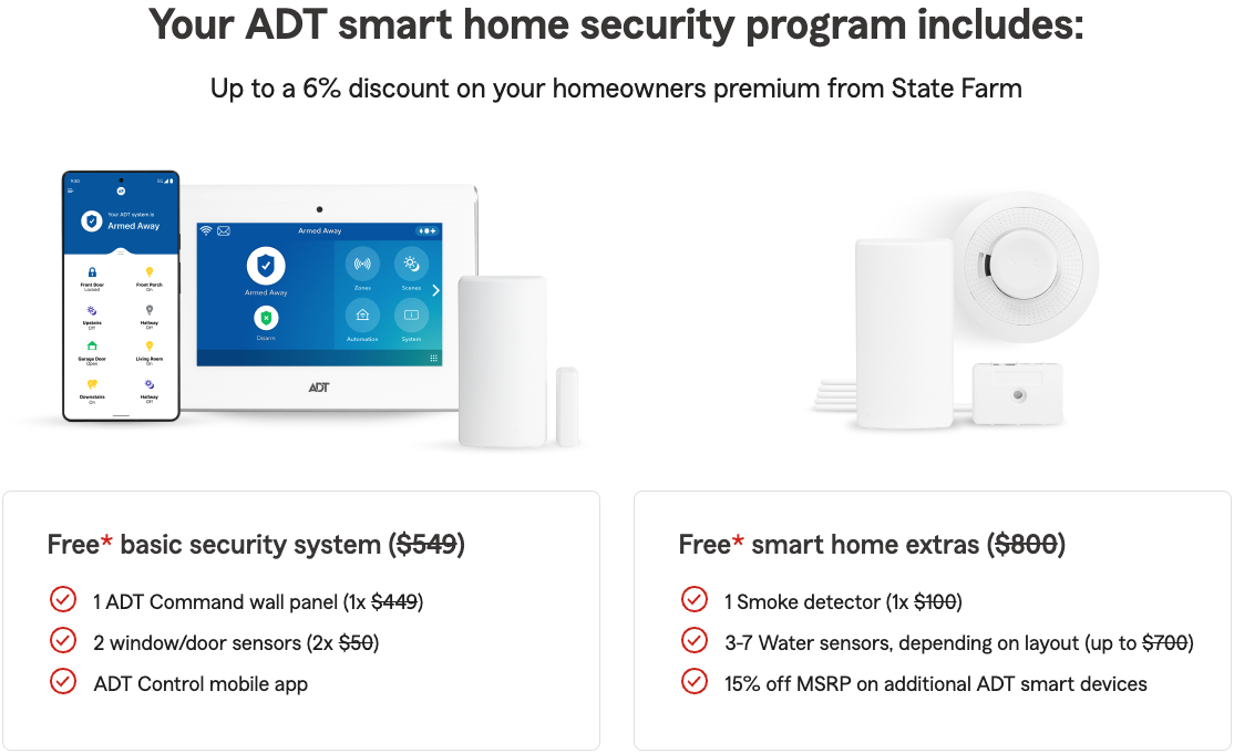 State Farm now offers ADT discounts